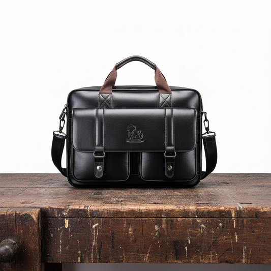 Maletín de piel de ley