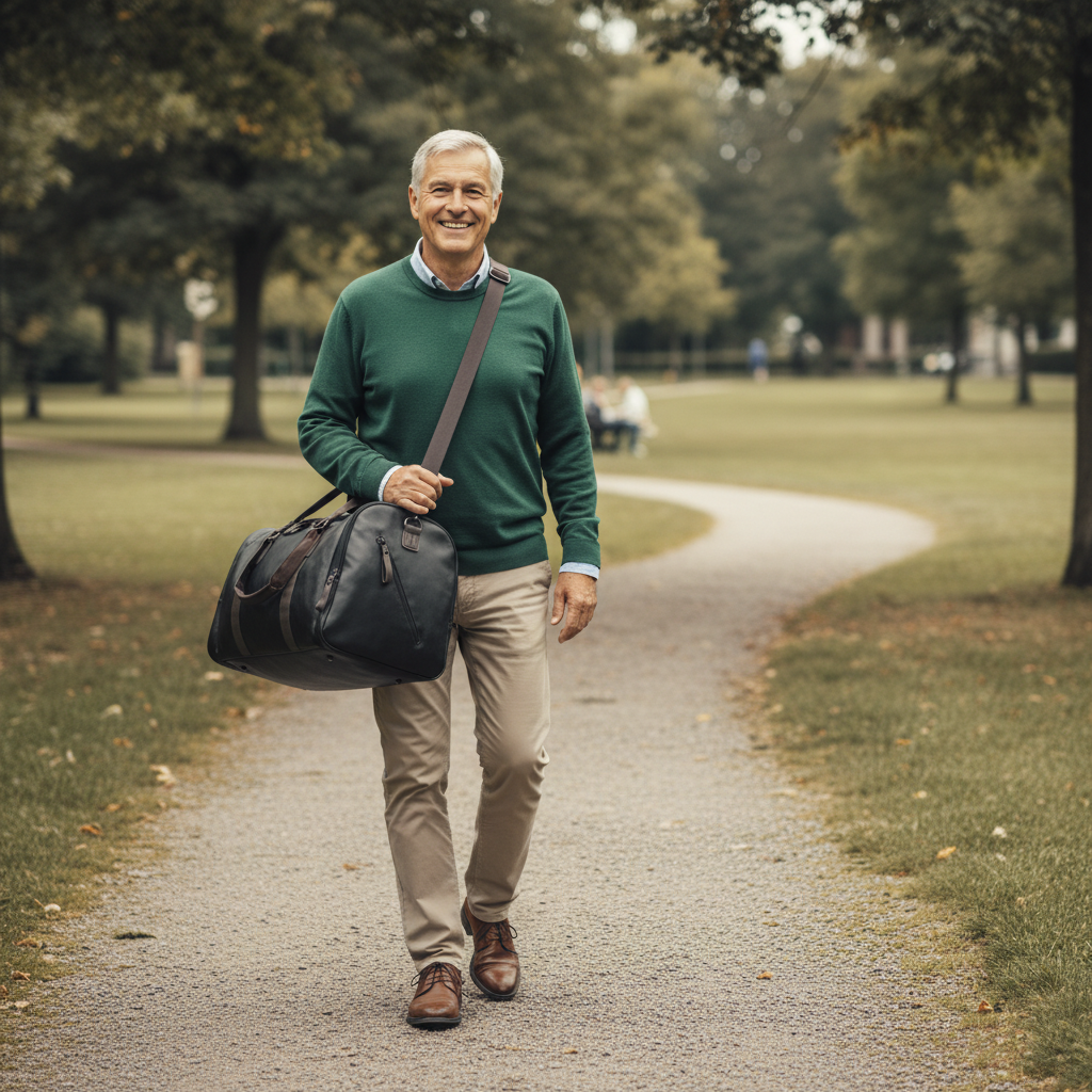 Oskar Bolso de viaje de piel