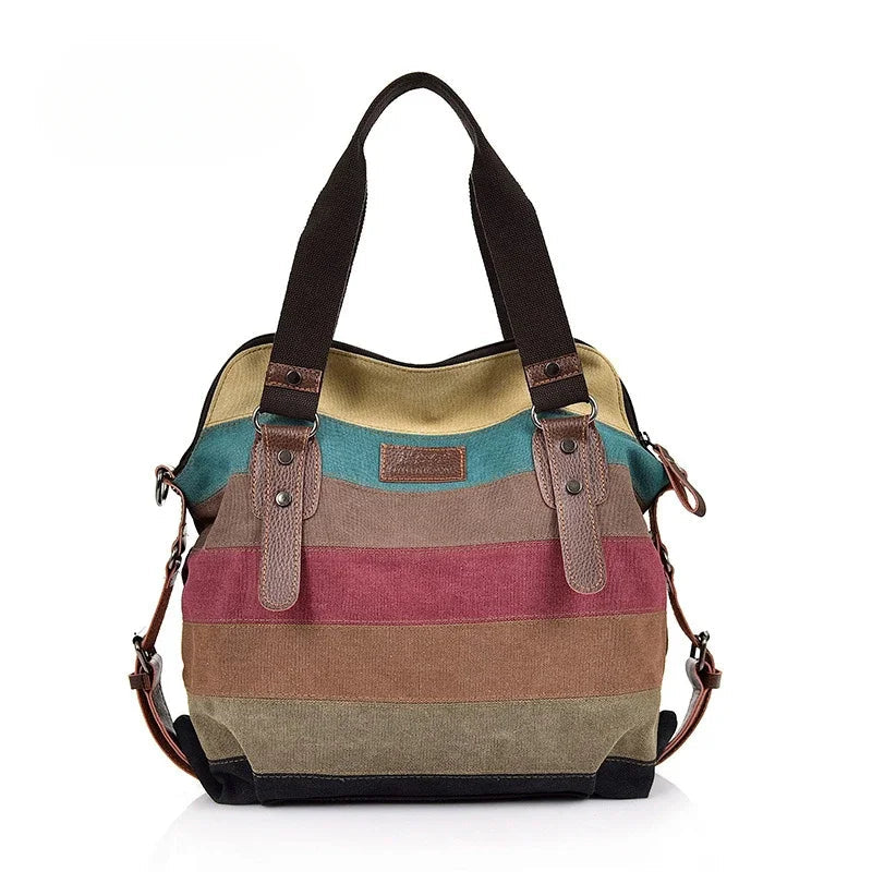 Bolso de mano de piel de colores para mujer