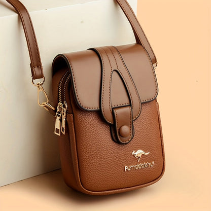 Bolso bandolera compacto de piel Sienna’s Soft Classic