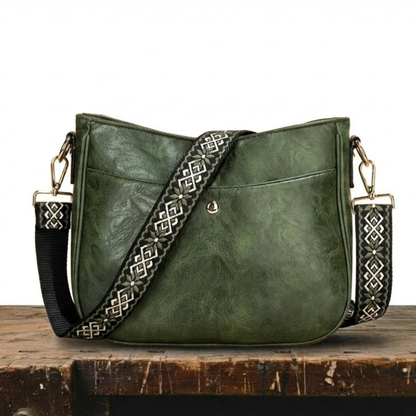 Bolso de hombro de cuero vintage