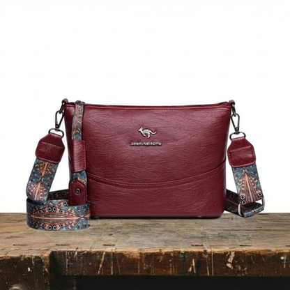 Bolso de hombro de cuero moderno