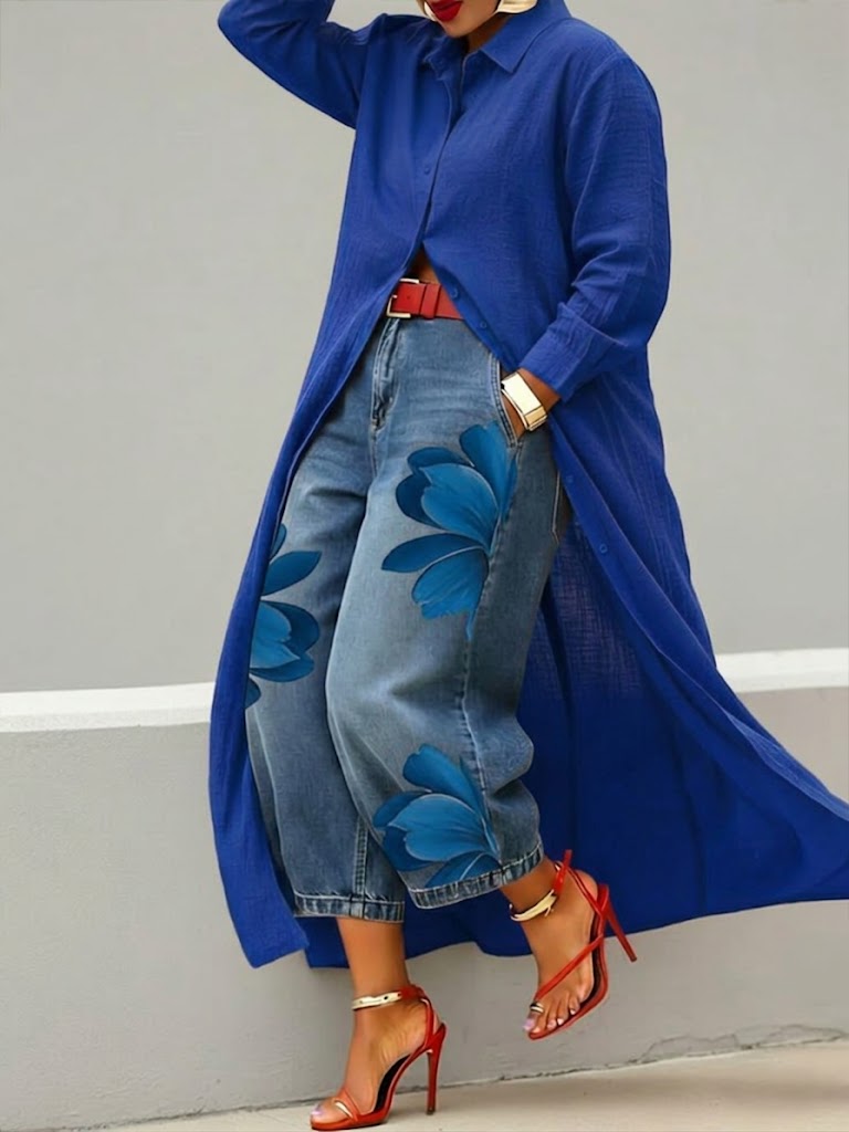 Valeria | Vestido camisero casual de lino y algodón para mujer