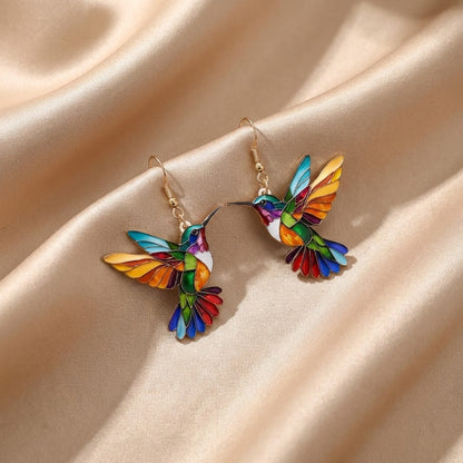 Collar de Colibrí con Aretes de Regalo